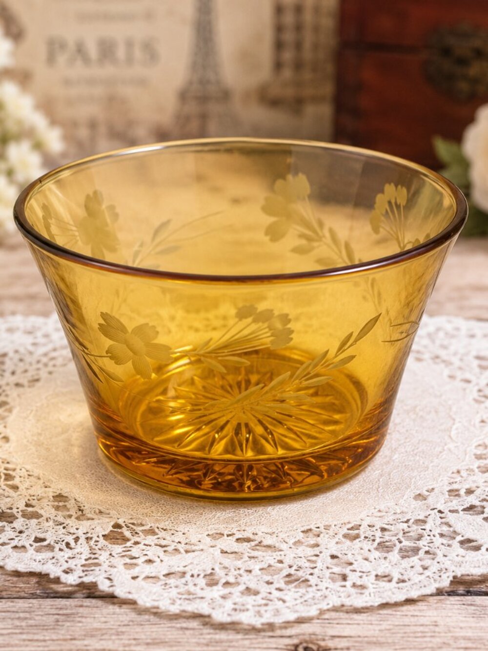 CD-60--Pink Glass Serving Bowl – Small Dessert Fruit Bowl – 4" Collectible Glass